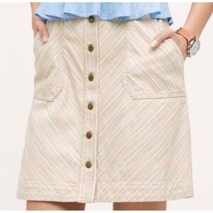 Anthropologie Pilcro Button-Front A-Line Skirt – Size 2